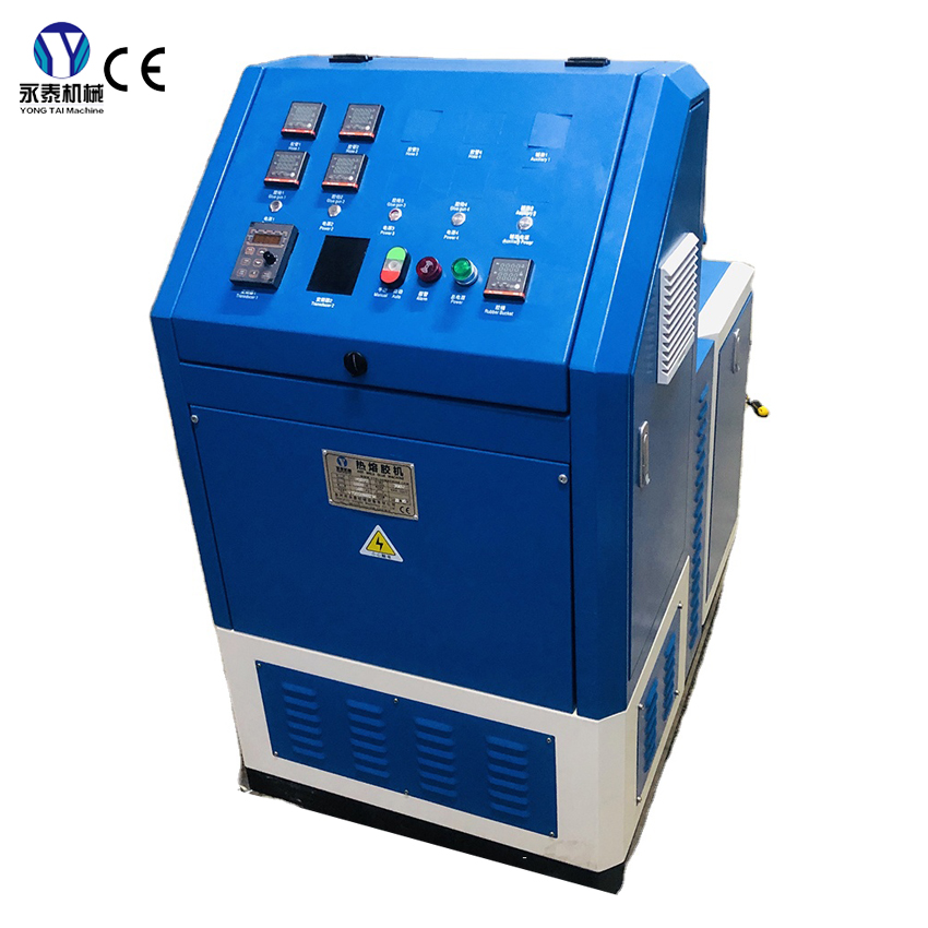 Hot adhesive gluing machine