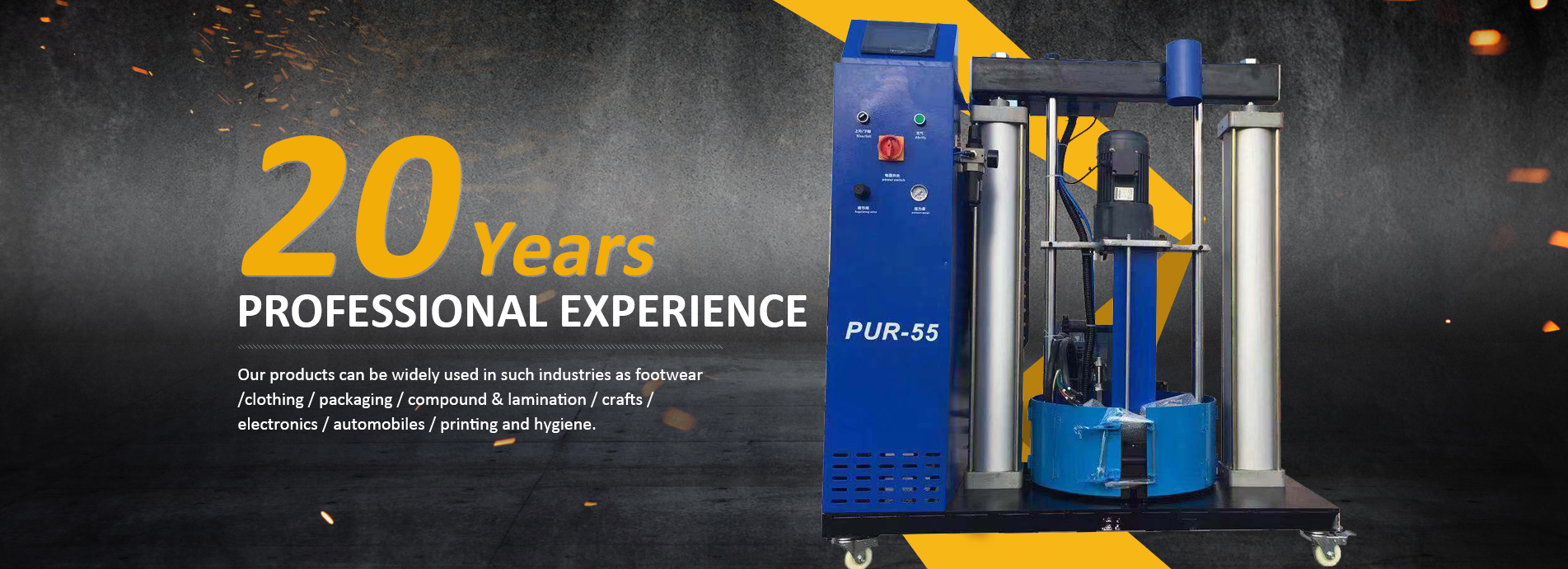 Pur hot melt glue machine